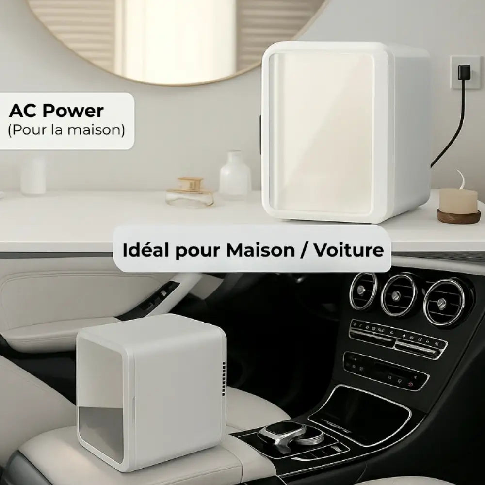 mini réfrigirateur chambre blanc